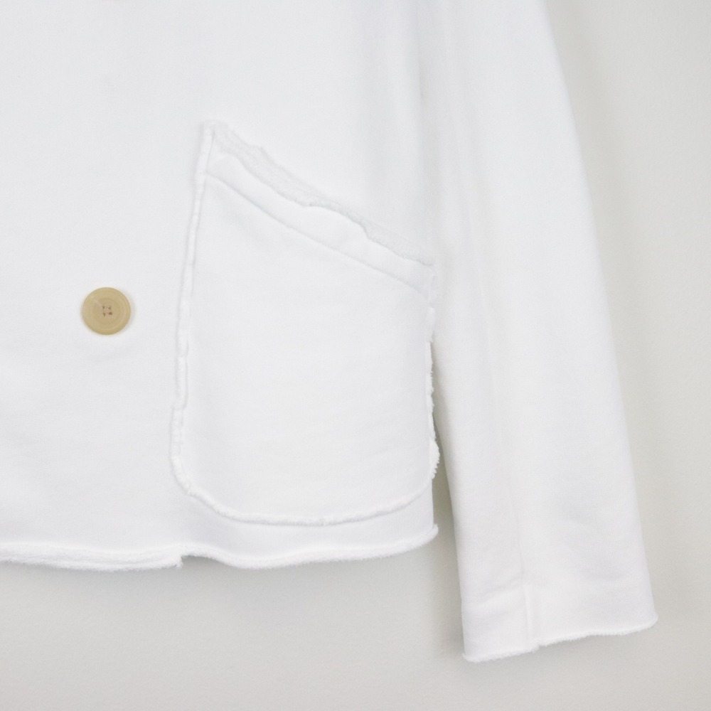 NWT Frank & Eileen Mini Belfast Jacket White Small Crop Peacoat - Picture 7 of 11